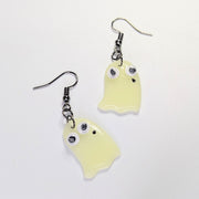 Glow in the Dark Googly Ghost Earrings