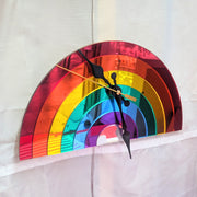 Mirrored Acrylic Rainbow Clock