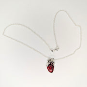 Anatomical Heart Charm Necklace