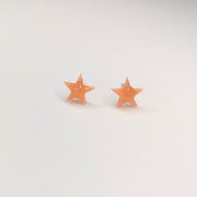 Gold & Rose Cute Star Stud Earrings