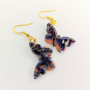 Patterned Butterfly Drop Earrings