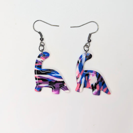 Incognito Gender Fluid Dino Drop Earrings LGBTQ+ Jewellery
