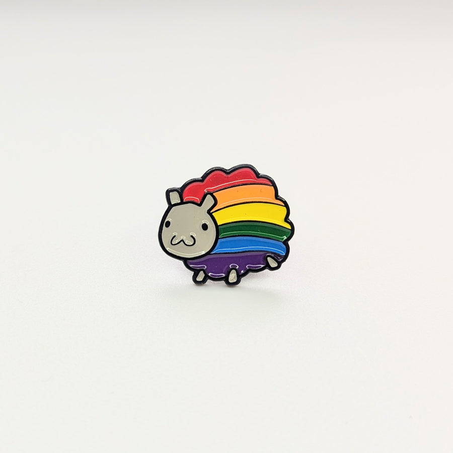 Rainbow Flag Sheep Enamel Pin Badge