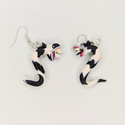 Beetlejuice Inspired Sandworm Drop Earrings