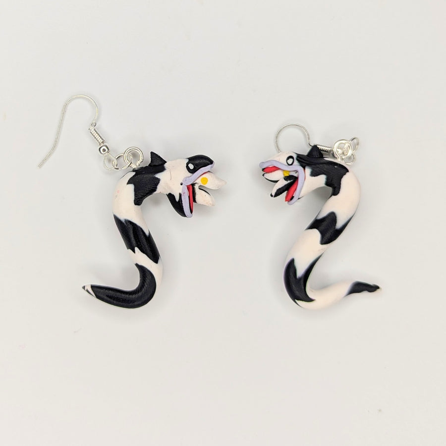 Beetlejuice Inspired Sandworm Drop Earrings