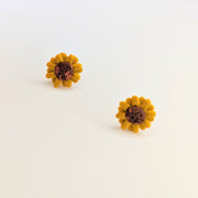 Cute Sunflower Stud Earrings