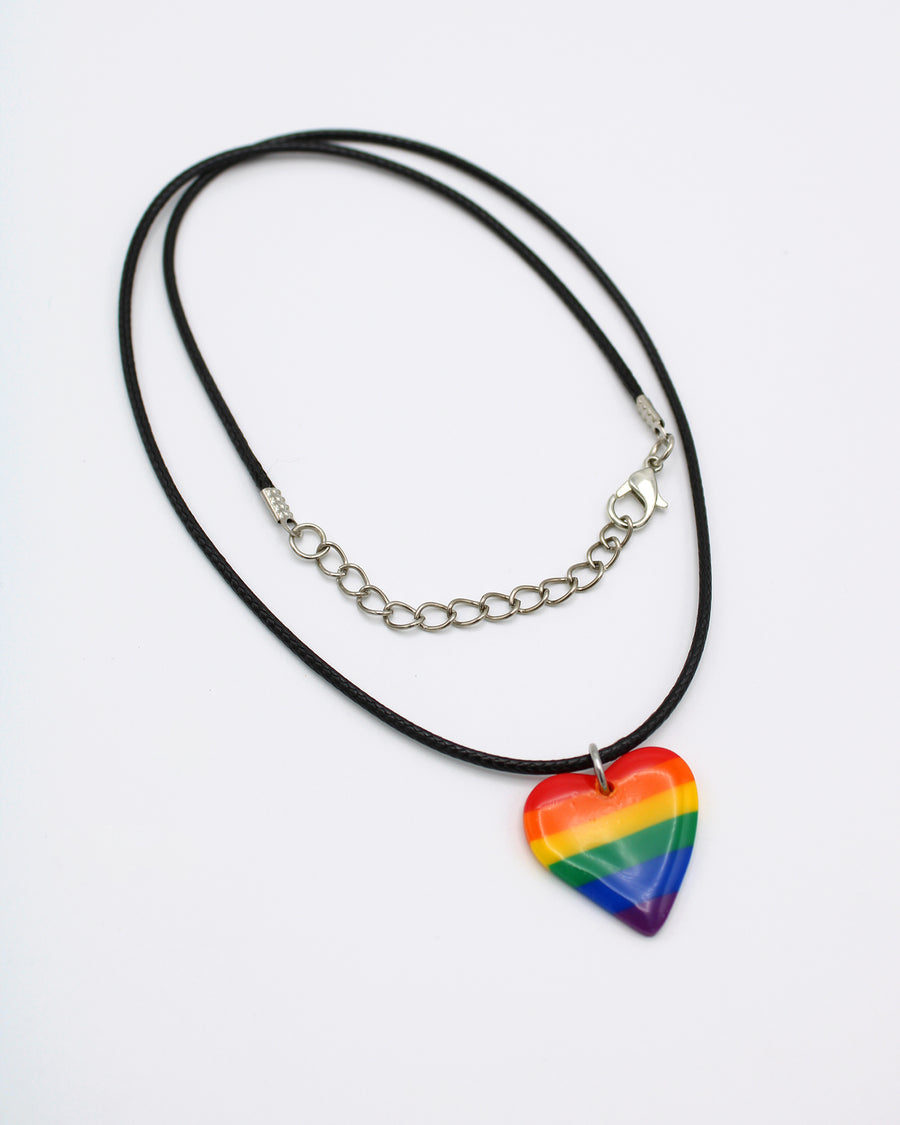 Rainbow Heart Necklace