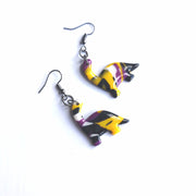 LGBTQ+ Pride Incognito Non Binary Dinosaur Polymer Clay Earrings