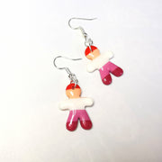 Lesbian Flag People Earrings LGBTQ+ Jewellery