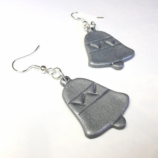 Silver Bell Earrings Christmas Jewellery