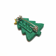 Rainbow Christmas Tree Badge Brooch