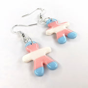 Transgender Flag People Earrings LGBTQ+ Jewellery