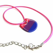 LGBTQ+ Bisexual Cat Necklace, Pride Queer Jewellery