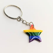 Rainbow Star Keyring