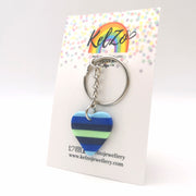 LGBTQ+ Boy Flux Keyring Queer Jewellery
