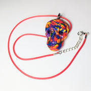 Rainbow Skull Halloween Necklace