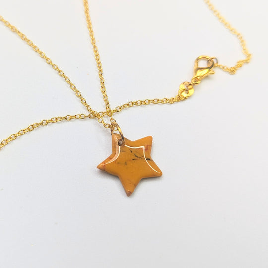 Cute Mustard Star Necklace