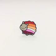 Lesbian Flag Sheep Enamel Pin Badge