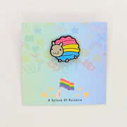 Pansexual Flag Sheep Enamel Pin Badge