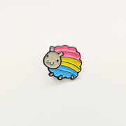 Pansexual Flag Sheep Enamel Pin Badge