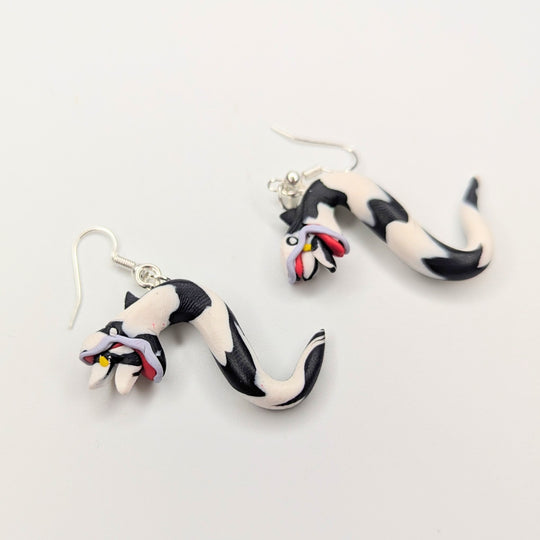 Beetlejuice Inspired Sandworm Drop Earrings