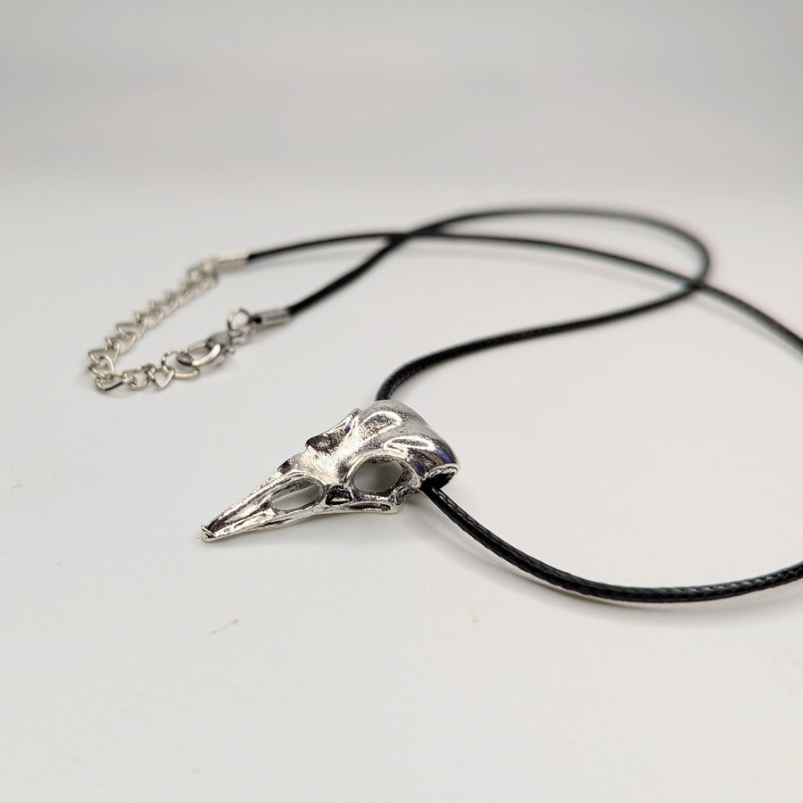 Bird Skull Charm Necklace