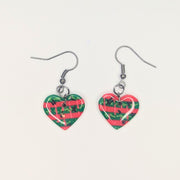 Nightmare on Elm Street Inspired Heart Drop Earrings