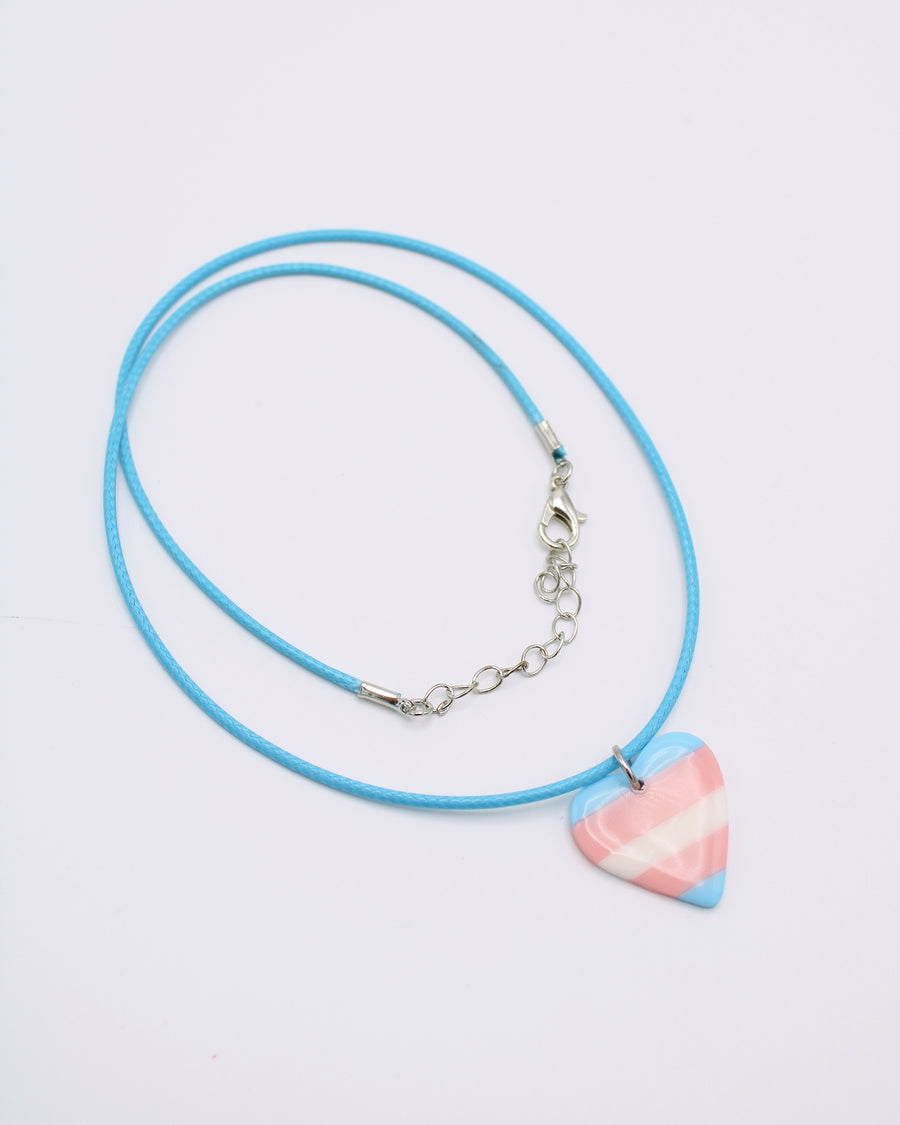 LGBTQ+ PRIDE Transgender Heart Necklace