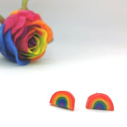 Pride Rainbow Studs, LGBTQ+ Queer Rainbow Earrings