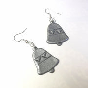 Silver Bell Earrings Christmas Jewellery