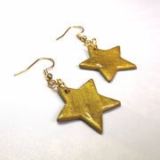 Golden Star Drop Earrings