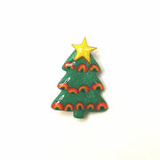 Rainbow Christmas Tree Badge Brooch