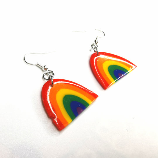 LGBTQ+ Pride Rainbow Arch Drop Earrings