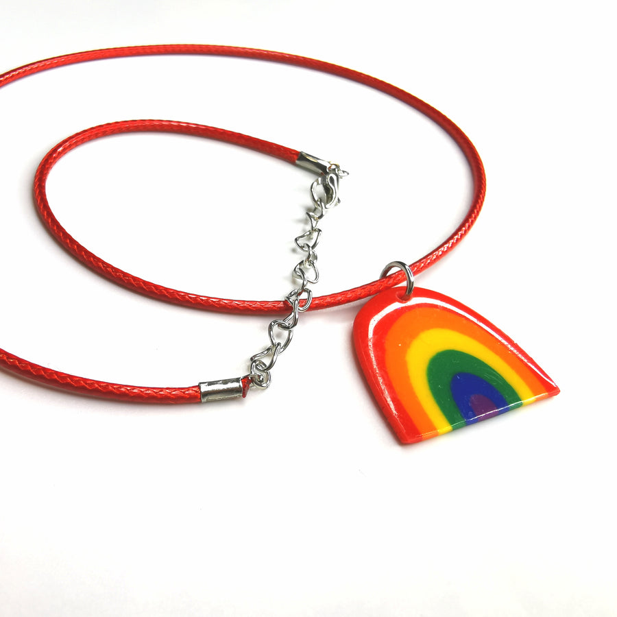 LGBTQ+ Pride Rainbow Arch Necklace