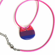 LGBTQ+ Bisexual Cat Necklace, Pride Queer Jewellery