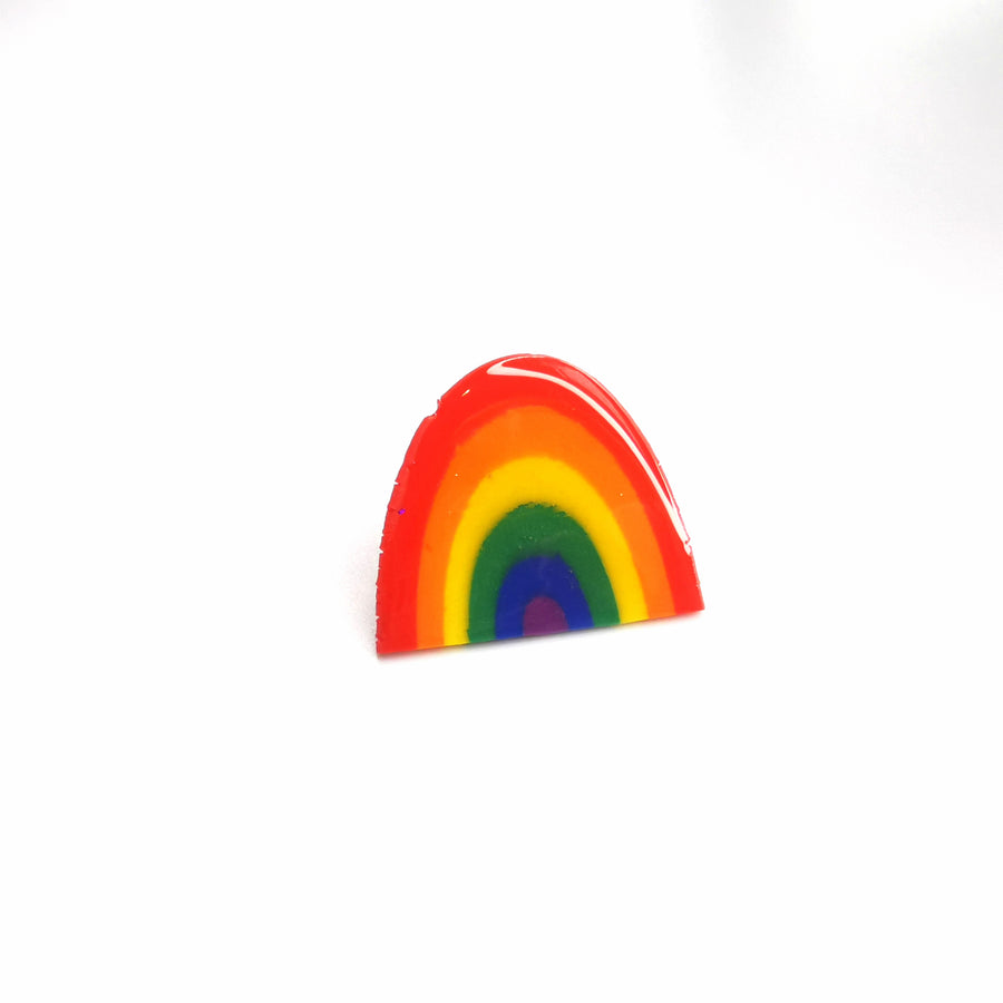 Rainbow Badge Pride Queer LGBTQ+ Jewellery by KelZo Jewellery