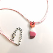 LGBTQ+ Lesbian Cat Necklace Kitten Jewellery Handmade Polymer Clay