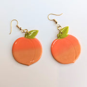 Ombre Peach Statement Earrings