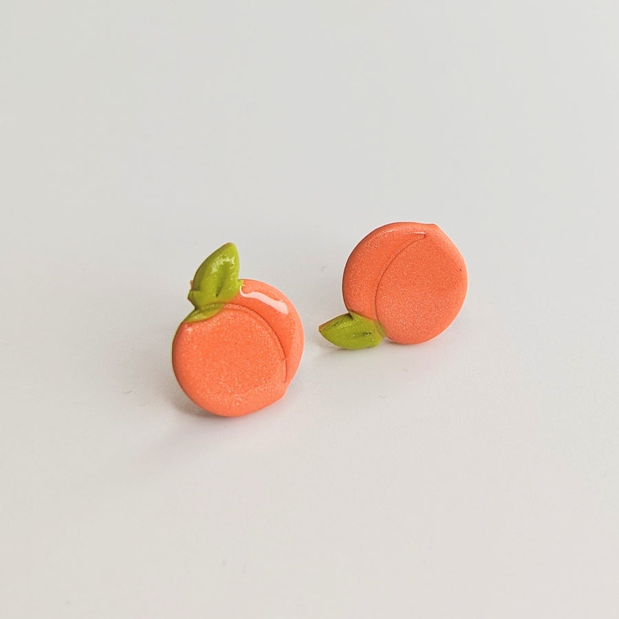 Cute Peach Stud Earrings