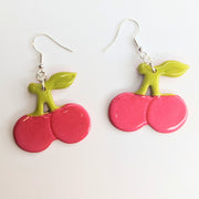 Cherry Polymer Clay Earrings Cherries