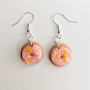 Cute Pink Doughnut Earrings